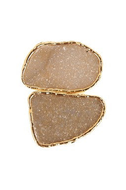 Sandstone Double Freeform Druzy Ring