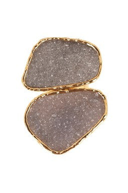 Double Freeform Dulce Druzy Ring