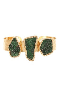 Skinny Uvarovite Cuff