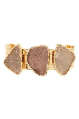 Triple Druzy Cuff