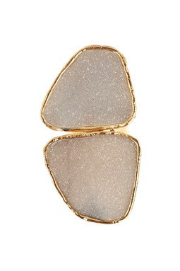 Crystal Double Freeform Druzy Ring