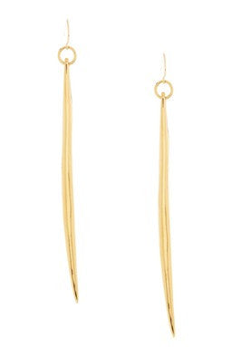 Golden Spike Dangle Earrings