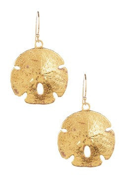 Sand Dollar Dangle Earrings