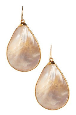 Natural Pearl Teardrop Earrings