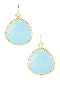 Turquoise Teardrop Dangle Earrings