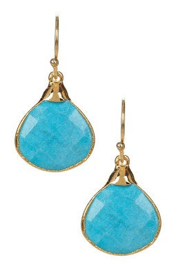 Small Arizona Turquoise Teardorp Earrings