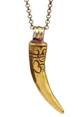 Tibetan Tusk Pendant Necklace