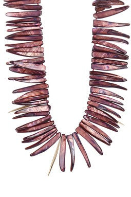 Shell Spike Statement Necklace