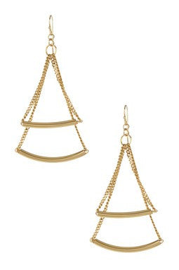 Tubes & Triangle Earrings