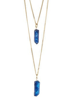 Cobalt Quartz Layered Necklace