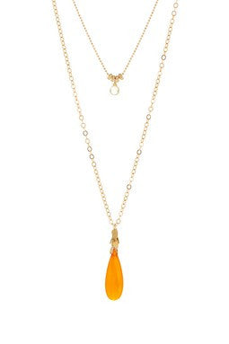 Carnelian Citrine Layered Necklace