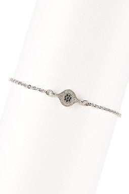 CZ Evil Eye Chain Bracelet