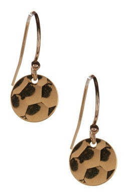 Hammered Disc Earrings