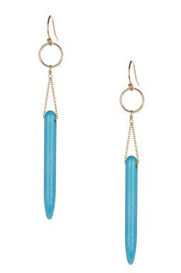 Howlite Spike Earrings