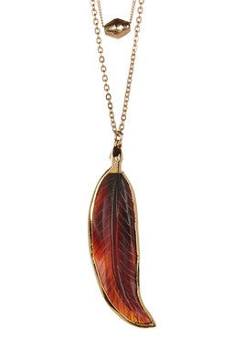 Layered Leaf Necklace