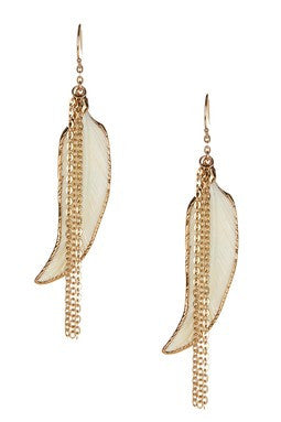 Feathers and Tassel Earrings