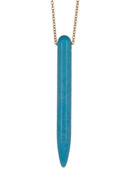 Blue Spike Necklace