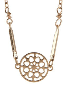 Filigree Disc Necklace