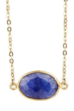 Sapphire Station Necklace