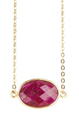 Ruby Station Necklace