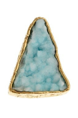 Trianglular Hemimorphite Ring