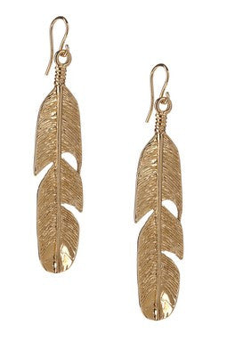 Long Feather Earrings