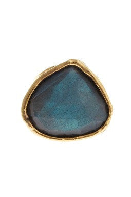 Faceted Labradorite Ring