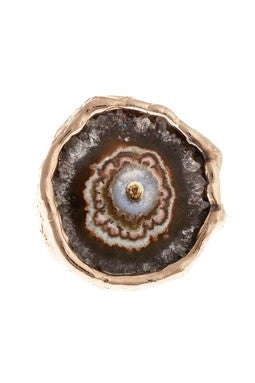 Espresso Stalactite Ring